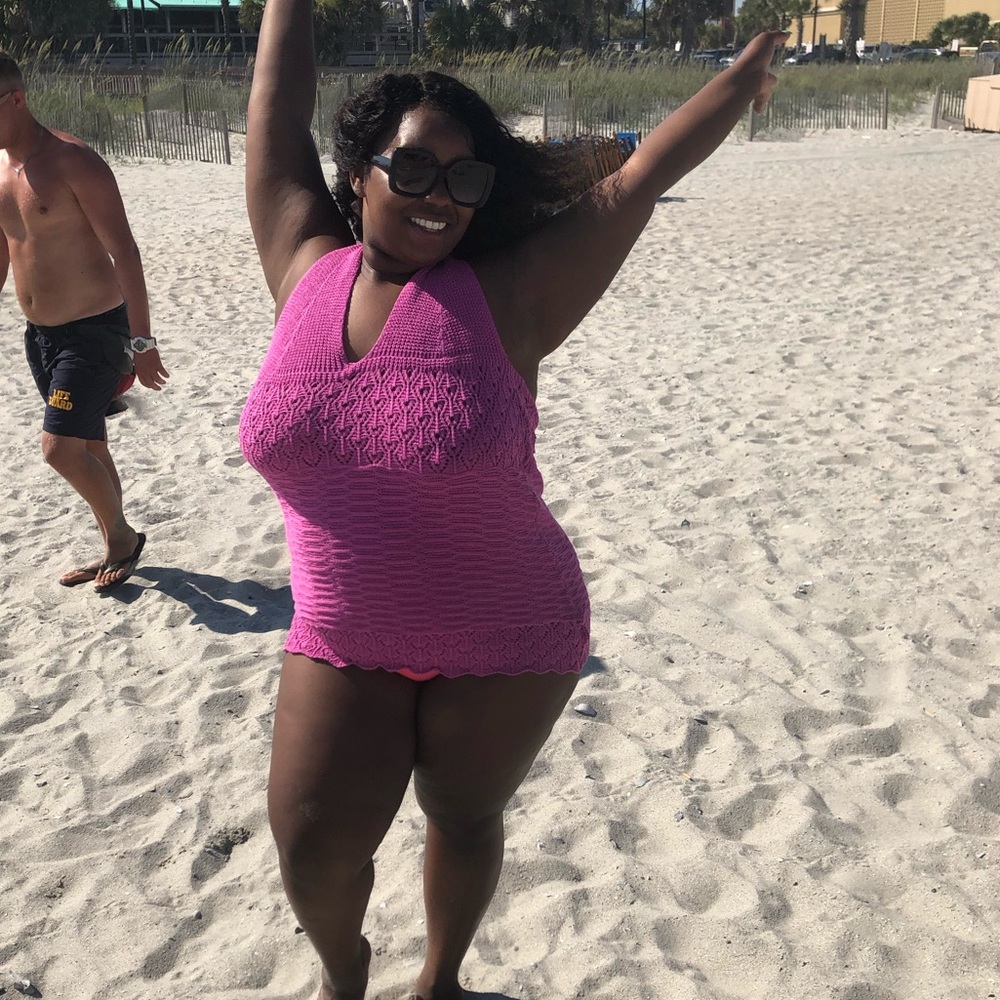 Pink Crochet CoverUp